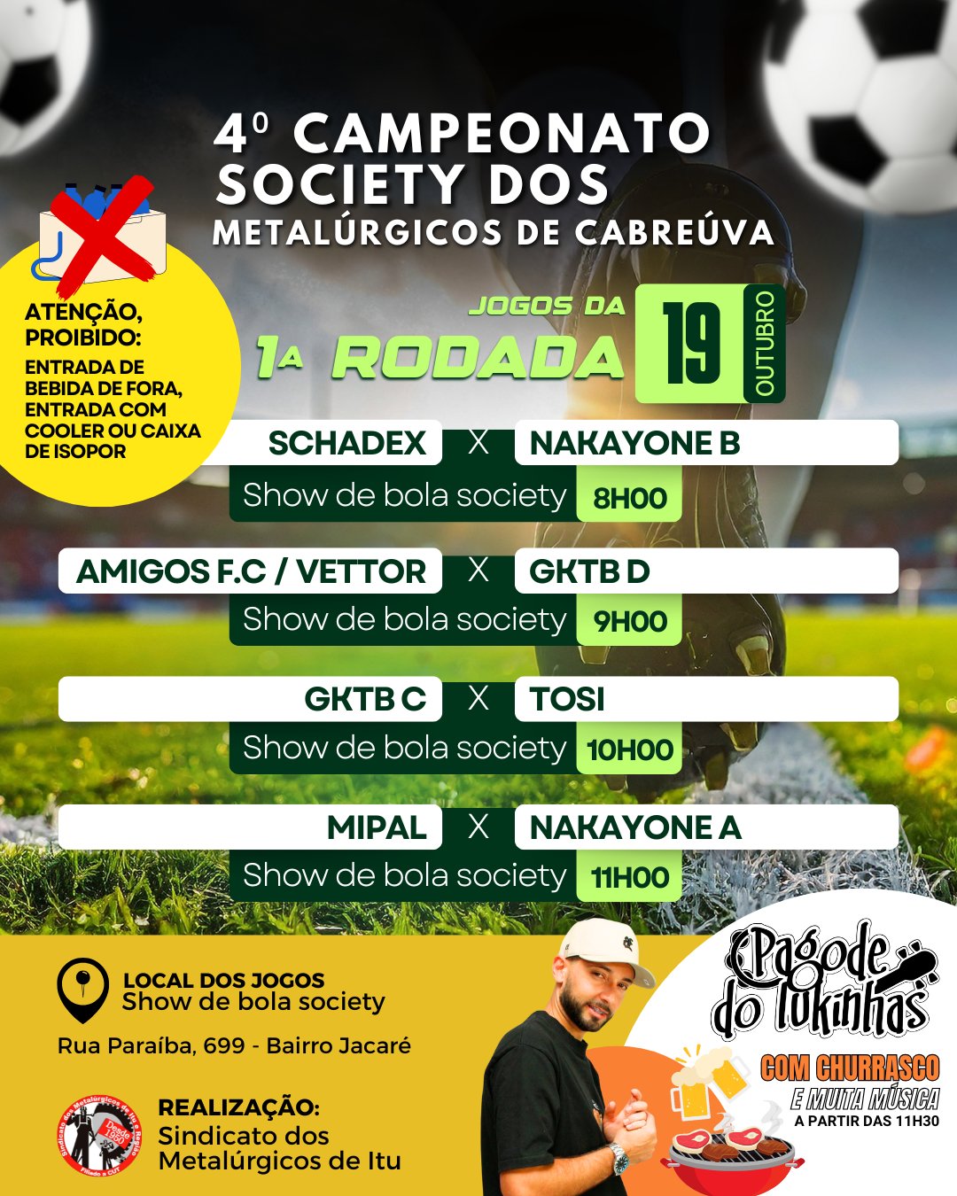Primeira rodada - Cabreúva/SP