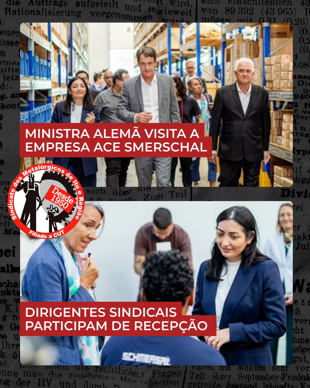 Ministra Alemã visita a empresa Ace Smerschal