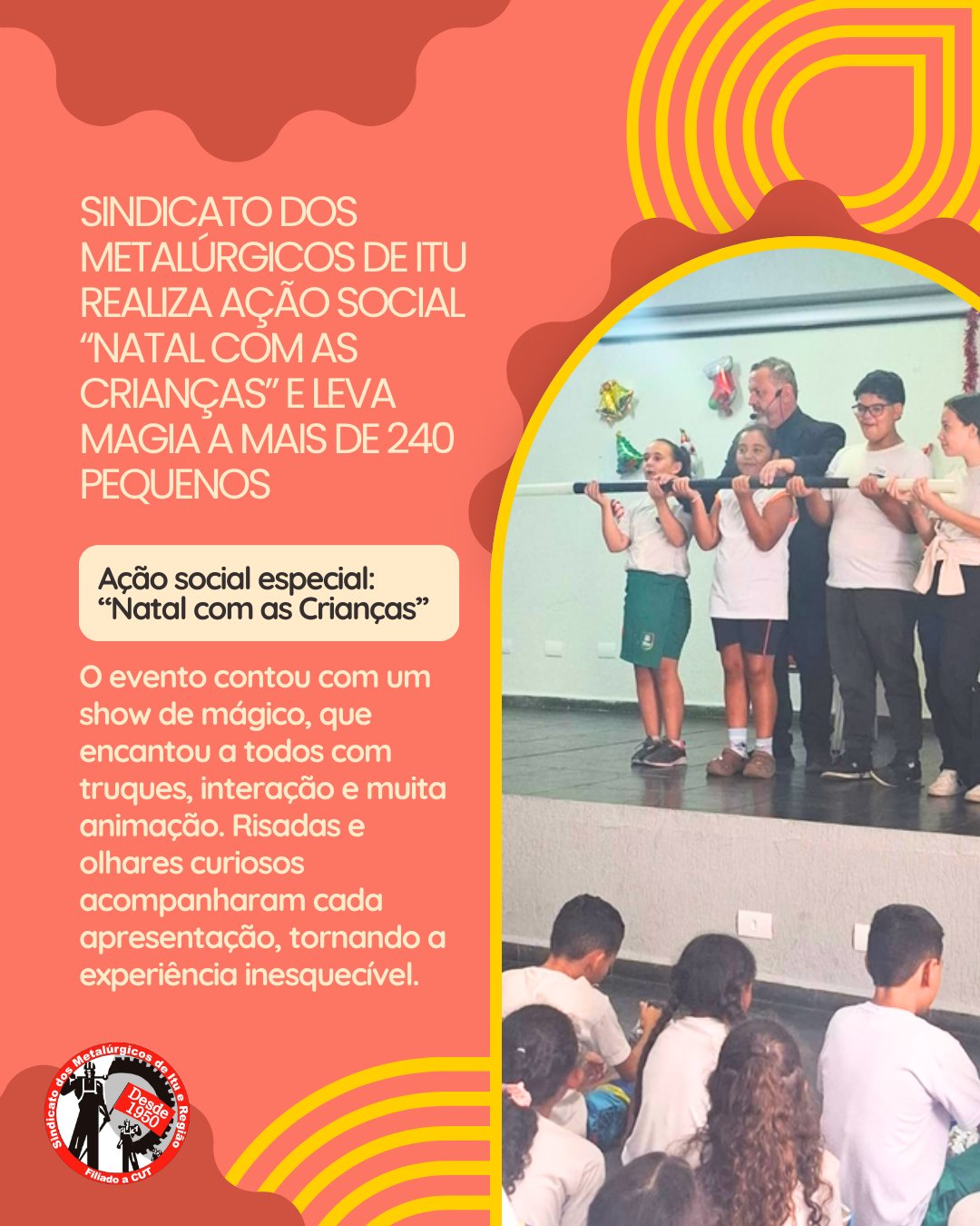 Ação social: Natal com as crianças