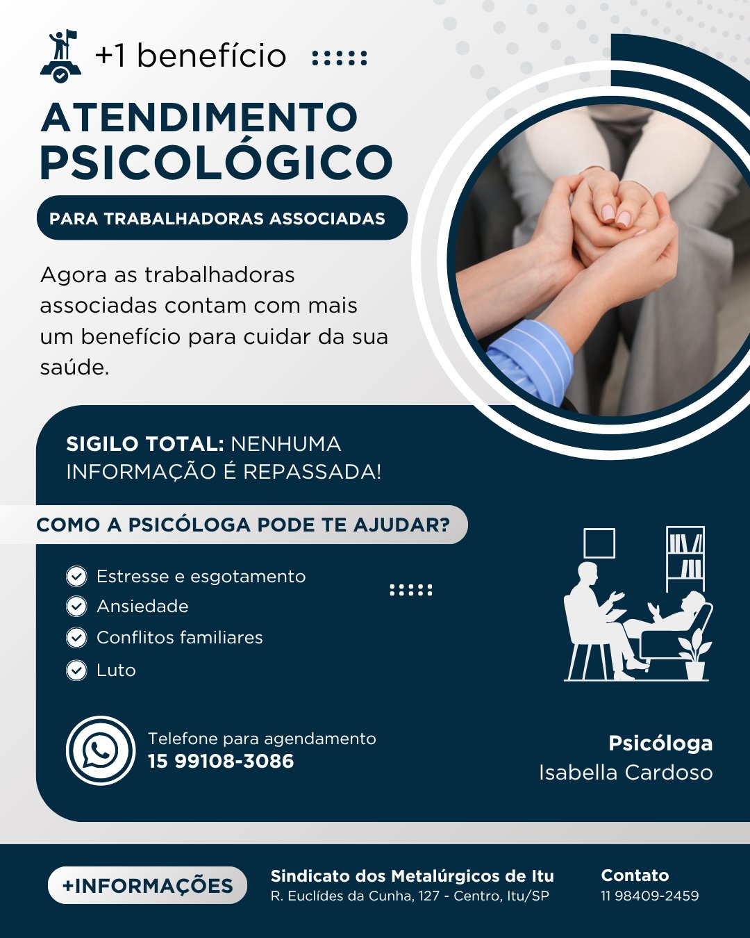 +1 Benefício Atendimento psicológico